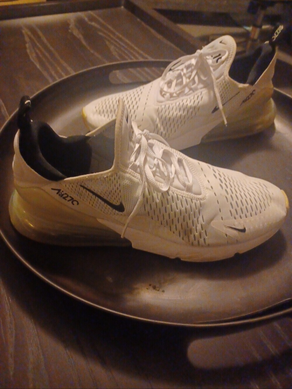 Nike Air Max 270 Men's Sneakers - White, Black  Size 14 - Picture 12 of 12
